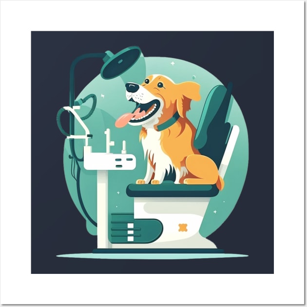 "Funny 'Trust Me I'm a Dogtor' Design" Wall Art by Kamran Sharjeel